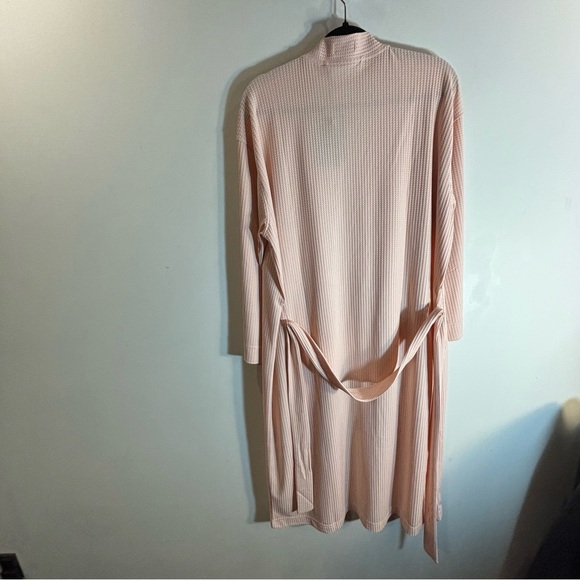 KNIX Sz L/XL/XXL Waffle Mid-Length Robe in Rose Quartz Pockets NEW WITH TAGS - Picture 10 of 10